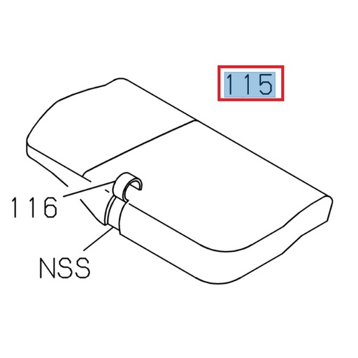 [ISU 8974650401] Passenger seat cushion - ISUZU PARTS
