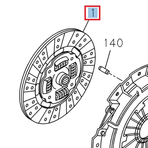 [ISU 8975435900] Clutch disc - ISUZU PARTS