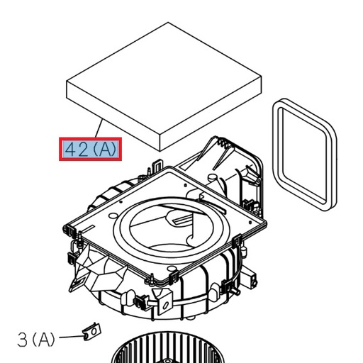 [ISU 8975488420] Filtre, boîtier de ventilateur - ISUZU PARTS