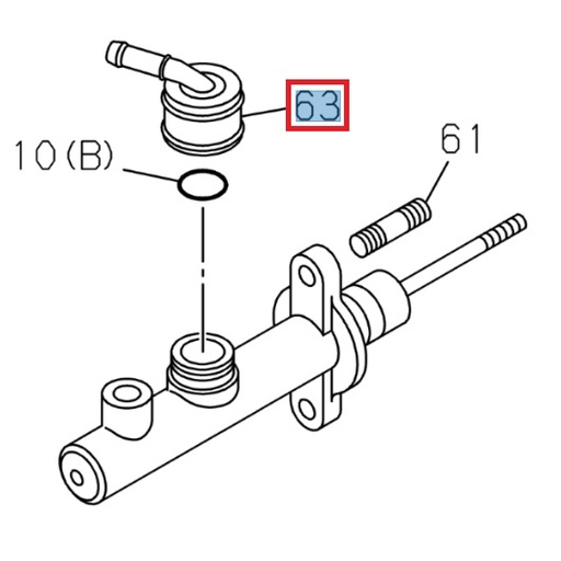 [ISU 8979477760] Clutch master cylinder connection - ISUZU PARTS