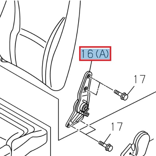 [ISU 8980054181] Pièce de réglage de siège - ISUZU PARTS