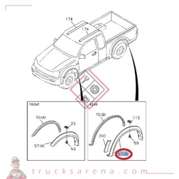 [ISU 8980236480] Elargisseur aile Ar. D. - ISUZU PARTS