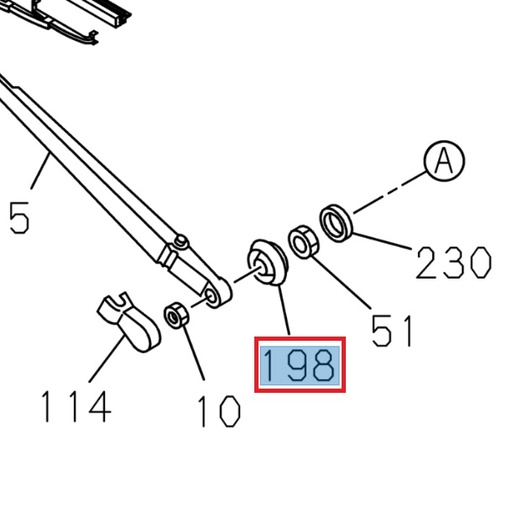 [ISU 8980291640] Cache, pivot d'essuie-glace - ISUZU PARTS