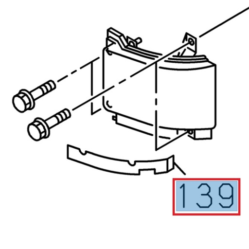 [ISU 8980340561] Bavette de dessous de phare - ISUZU PARTS