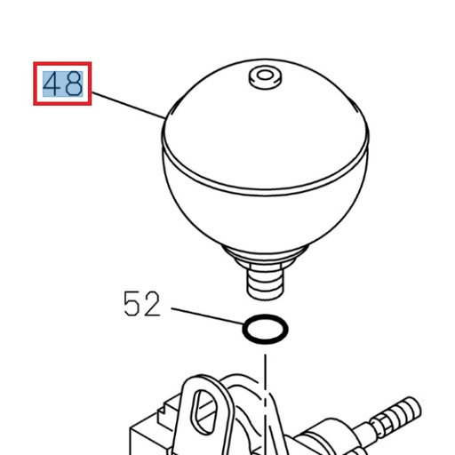 [ISU 8980383460] Pressure accumulator - ISUZU PARTS
