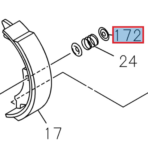 [ISU 8980439560] Cuvette de ressort de mâchoire de frein - ISUZU PARTS