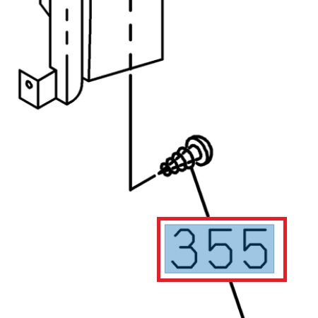 [ISU 8980514280] Fixing screws, bodywork - ISUZU PARTS