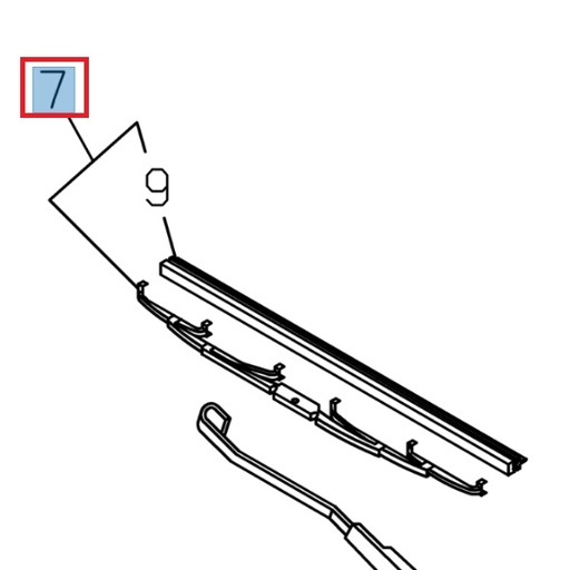[ISU 8980537910] Balai d'essuie glace - ISUZU PARTS