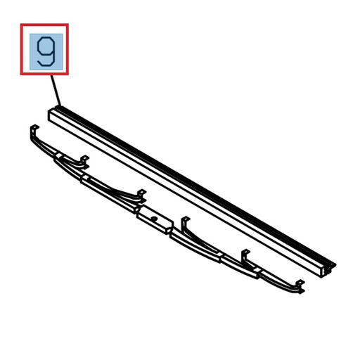 [ISU 8980537930] Windshield wiper blade rubber - ISUZU PARTS