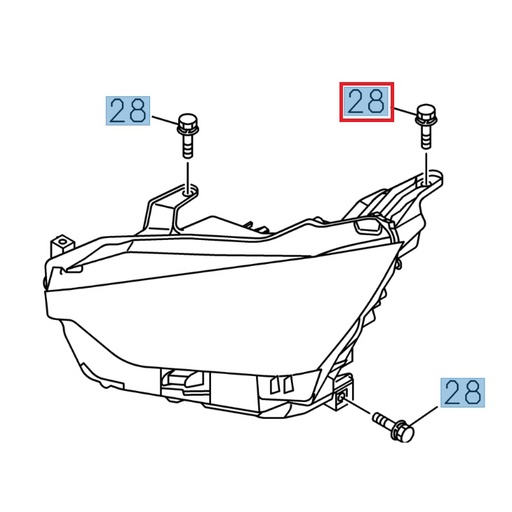 [ISU 8980621400] Vis hexagonale M6 x 18 - ISUZU PARTS