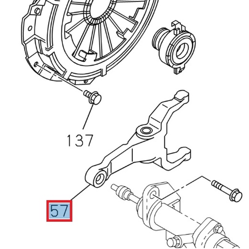 [ISU 8980864230] Clutch selector fork - ISUZU PARTS