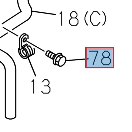 [ISU 8981647230] Vis hexagonale M6 x 23,5 - ISUZU PARTS