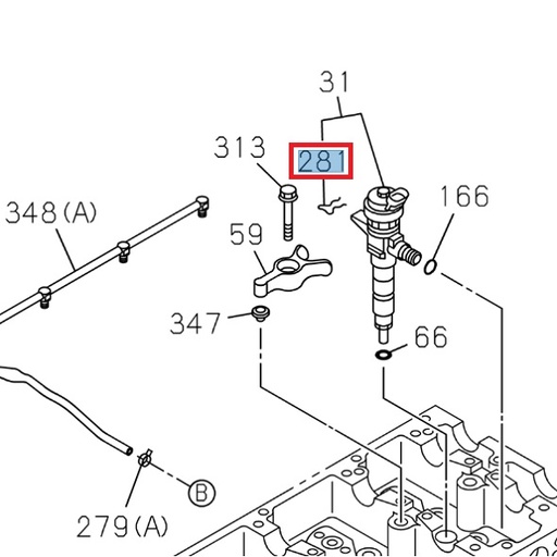 [ISU 8981716220] Fixing clip - ISUZU PARTS