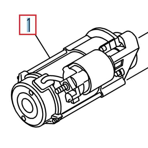 [ISU 8982482712] Starter 12V 1,6kW - ISUZU PARTS