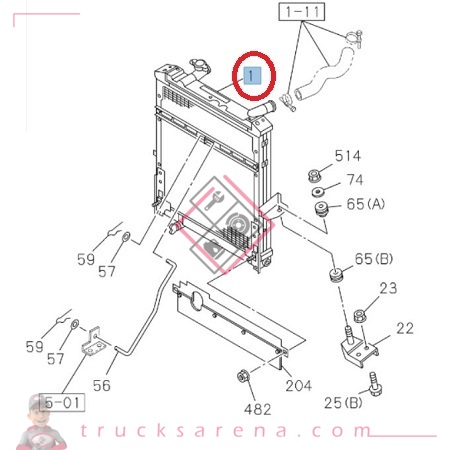 [ISU 8982599330] Ensemble radiateur - ISUZU PARTS