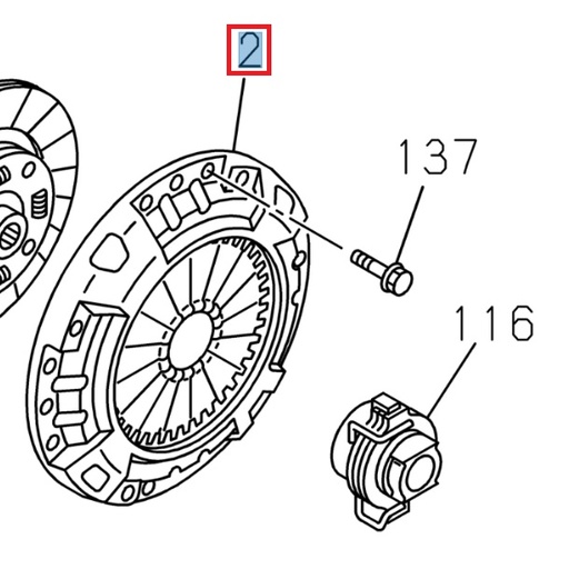 [ISU 8982831940] Mécanisme d'embrayage - ISUZU PARTS