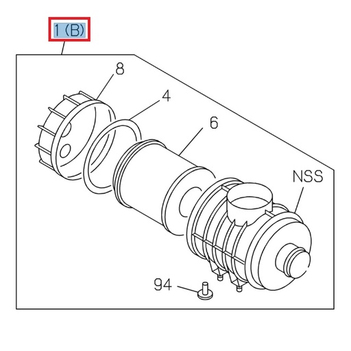 [ISU 8983227460] Ensemble filtre à air - ISUZU PARTS