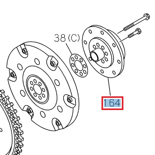 [ISU 8983441681] Support de volant moteur - ISUZU PARTS