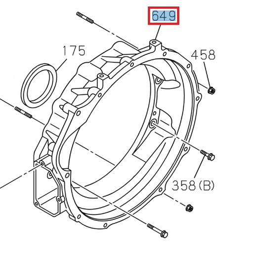 [ISU 8983441980] Flywheel bell housing - ISUZU PARTS