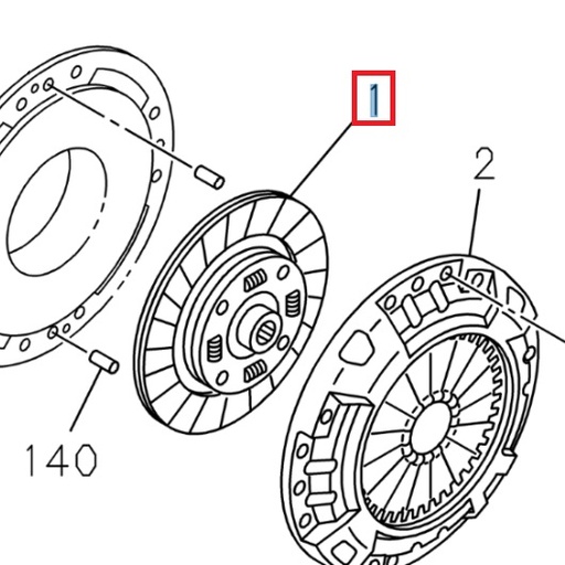 [ISU 8983753330] Clutch disc - ISUZU PARTS