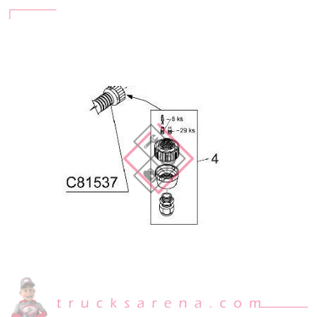 [AVI 412830911] Kit de réparation prise Adblue - AVIA