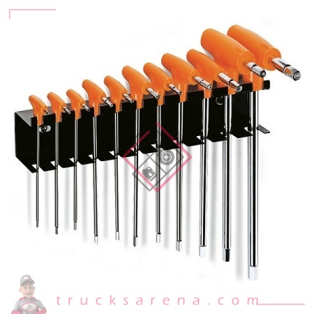 [BET 000960957] Jeu de 11 clés mâles 6 pans en T 96T/SP11 - BETA TOOLS