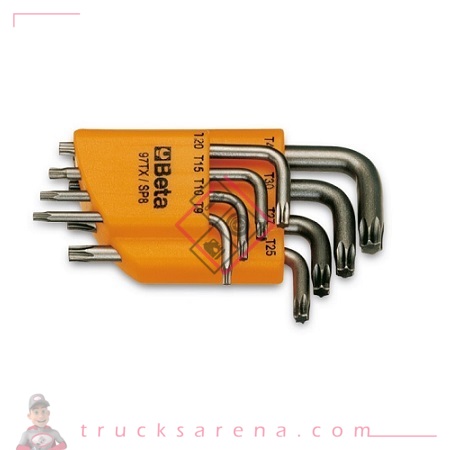 [BET 000970064] Jeu de 8 clés mâles pour vis Torx 97TX/SC8 - BETA TOOLS