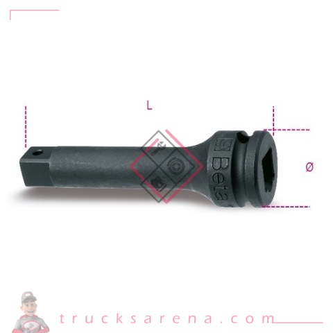 [BET 007100821] Rallonge carré mâle et femelle 3/8" 710/20 - BETA TOOLS