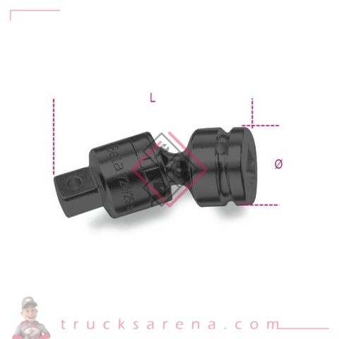 [BET 007100830] Cardan carré mâle et femelle 3/8" 710/25 - BETA TOOLS