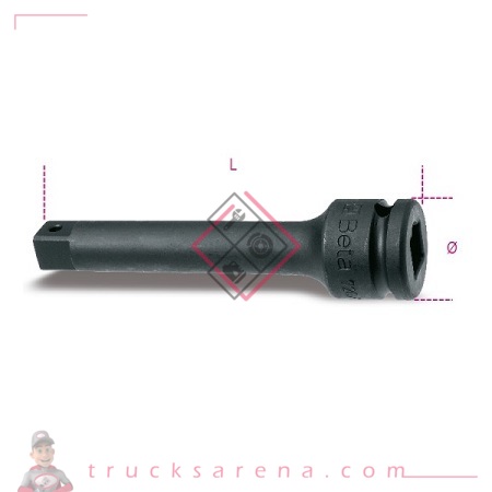 [BET 007200822] Rallonge mâle et femelle 1/2" 720/21 - BETA TOOLS