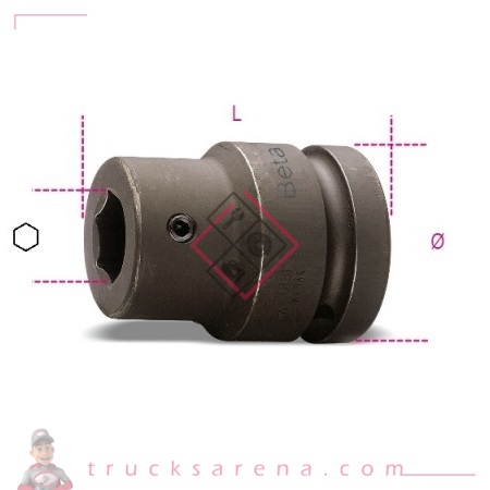 [BET 007270022] Douille 1" porte-embouts 727PI/22 - BETA TOOLS