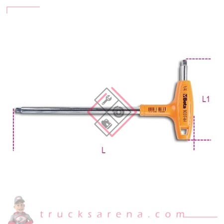 [BET 009000860] Poignée en T carré mâle 1/4" 900T/44 - BETA TOOLS