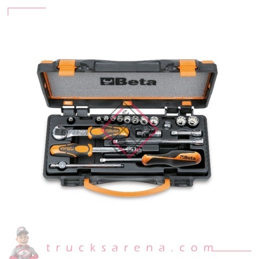 [BET 009000977] Coffret 11 douilles 12 pans et 8 accessoires 900MB/C19 - BETA TOOLS