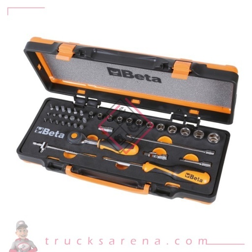 [BET 009000980] Coffret 11 douilles, 20 embouts et 8 accessoires 900/C11HR - BETA TOOLS