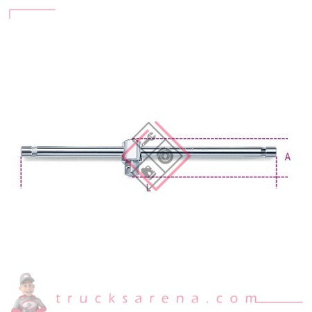 [BET 009280850] Poignée coulissante carré mâle 3/4' 928/42 - BETA TOOLS