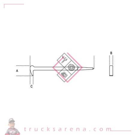 [BET 009640001] Pince levier à broche et à bec 964 - BETA TOOLS