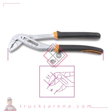 [BET 010480215] Pince multiprise entrepassée gainée 1048BM - BETA TOOLS