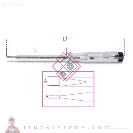 [BET 012530001] Tournevis détecteur de tension 150/250V 1253 - BETA TOOLS