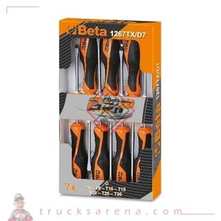[BET 012670307] Jeu de 7 tournevis GRIP Torx 1267TX/D7 - BETA TOOLS