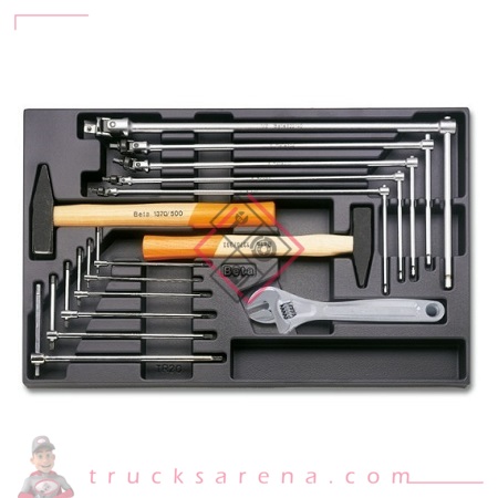 [BET 024240059] Composition serrage plateau rigide 14 pièces T59 - BETA TOOLS