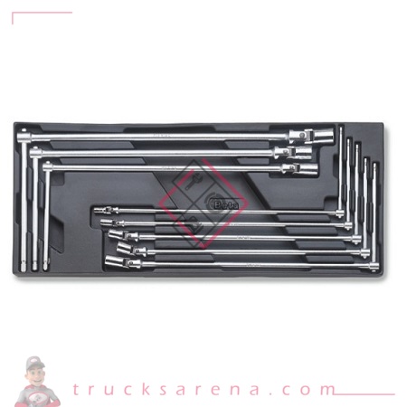 [BET 024240063] Composition clés à béquille plateau rigide 8 pièces T63 - BETA TOOLS