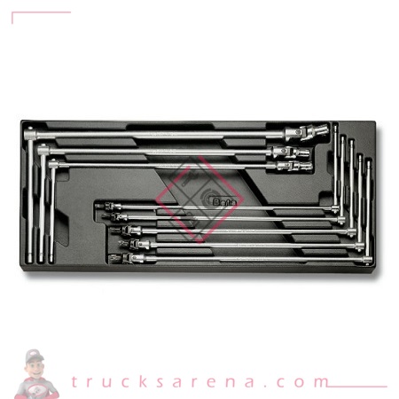 [BET 024240064] Composition clés à béquille Torx plateau rigide 8 pièces T64 - BETA TOOLS