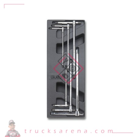 [BET 024240068] Composition clés mâles 6 pans plateau rigide 6 pièces T68 - BETA TOOLS