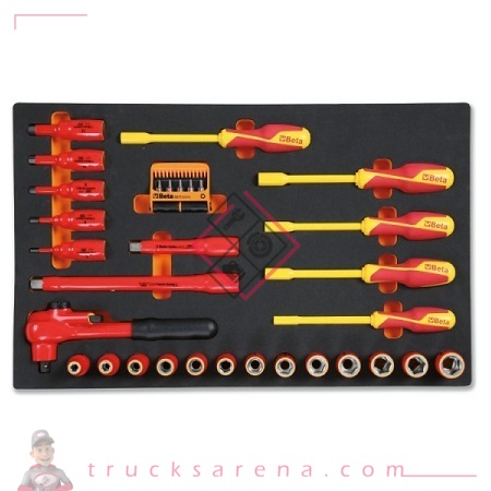 [BET 024500110] Composition serrage isolés plateau mousse 36 pièces M110 - BETA TOOLS