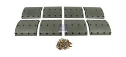 [DTS 1.35002] Kit de garnitures de frein à tambour, kit essieu SCANIA - DT SPARE PARTS