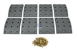 [DTS 2.94052] Kit de garnitures de frein à tambour, kit essieu - DT SPARE PARTS