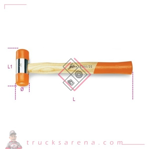 [BET 013900035] Maillet embouts nylon ø 35