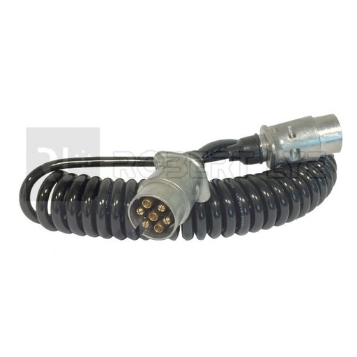 [ROB 71376] Extendable trailer cord, 12V, 7-pole - ROBERT LYE