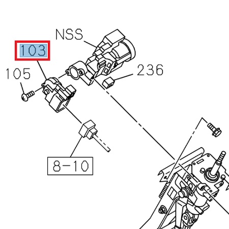 [ISU 8975567310] Contacteur de démarrage - ISUZU PARTS