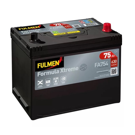 [FUL FA754] Batterie 12V 75Ah, 270 x 173 x 222, FORMULA XTREME - FULMEN